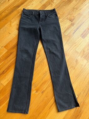 GRLFRND Black Straight Leg Jeans